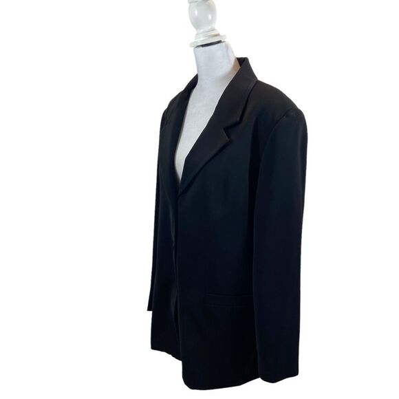 Ladies Alfred Dunner Black Three Button Blazer Size 12 - Picture 5 of 9